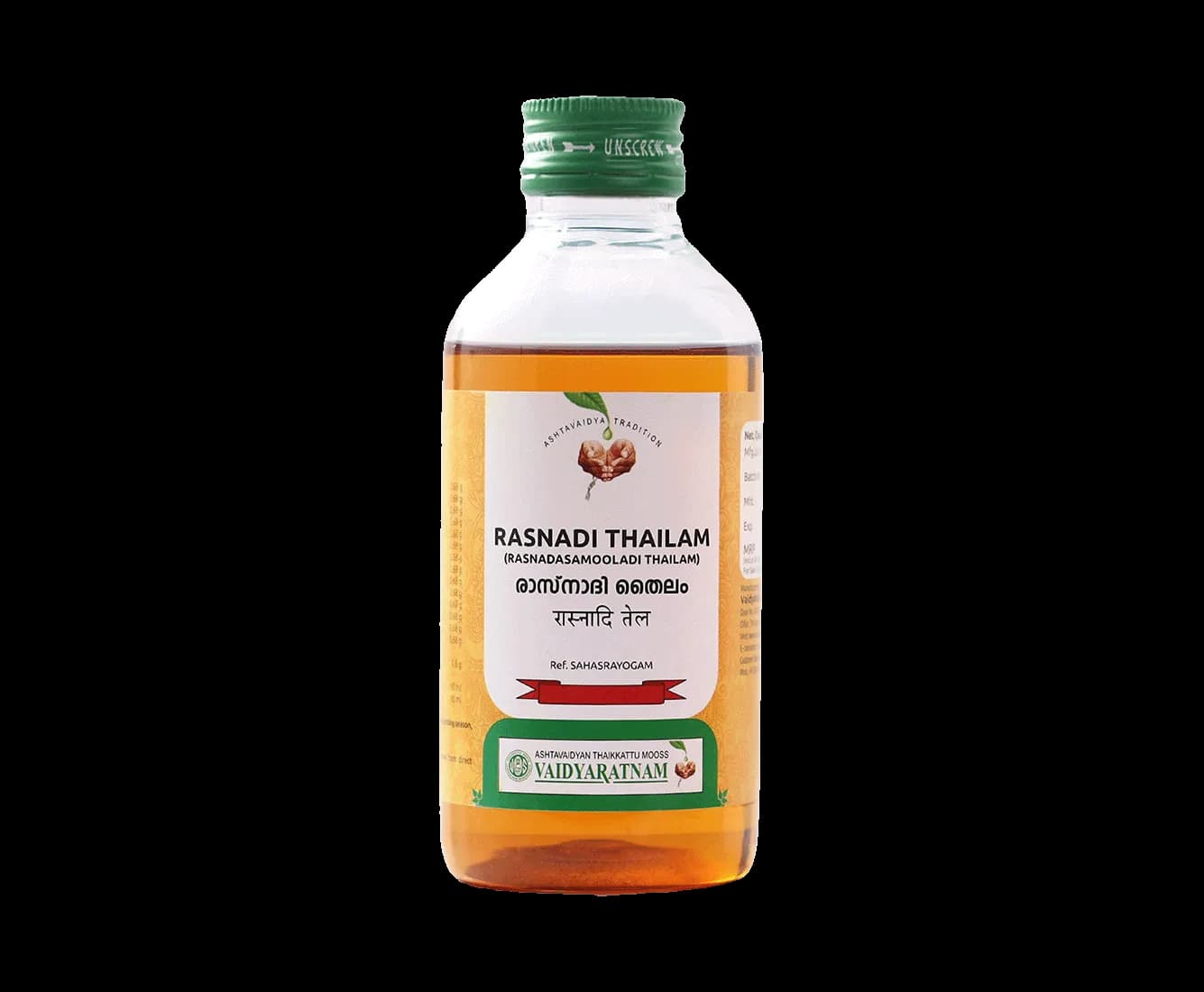 Buy Vaidyaratnam Rasnadi Thailam Online - OLRAA Indian Snacks