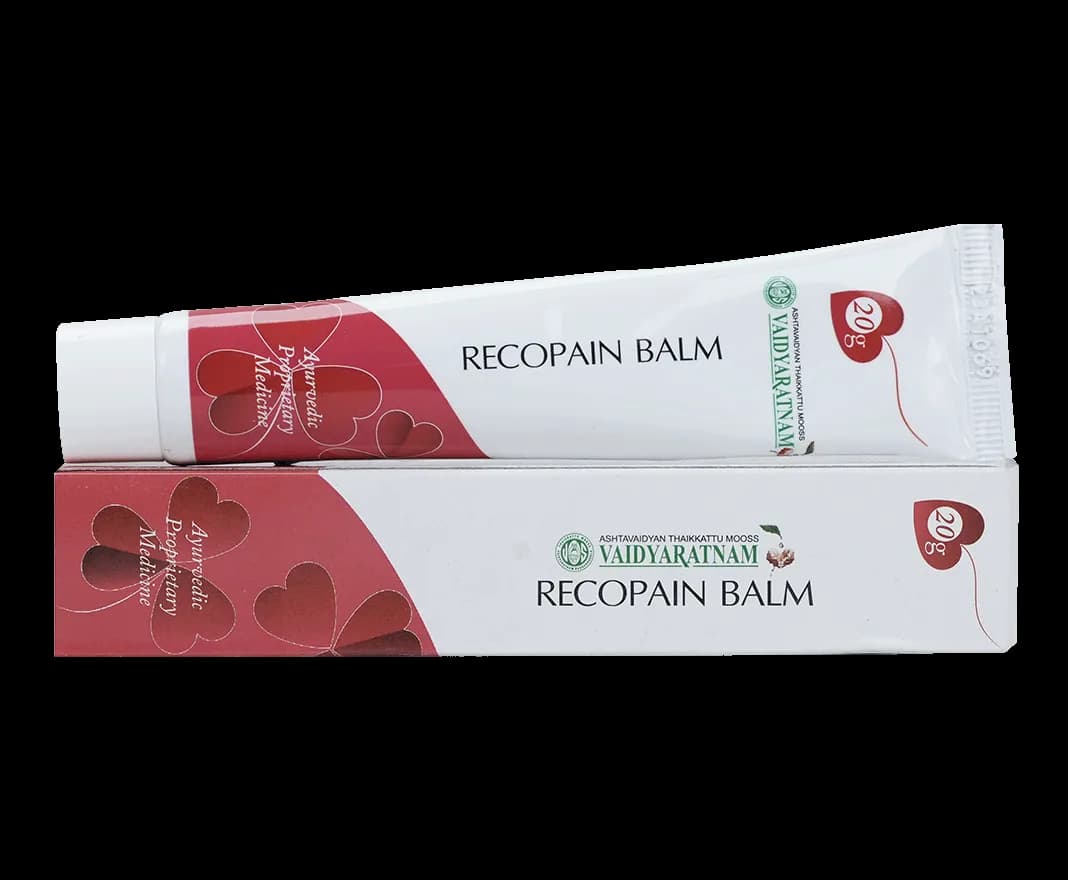 Buy Vaidyaratnam Recopain Balm Online - OLRAA Indian Snacks