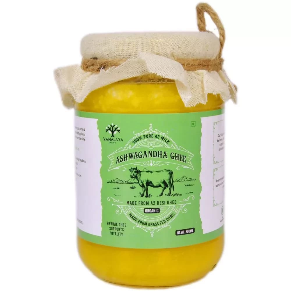 Buy Vanalaya Ashwagandha Organic Ghee Online - OLRAA Indian Snacks