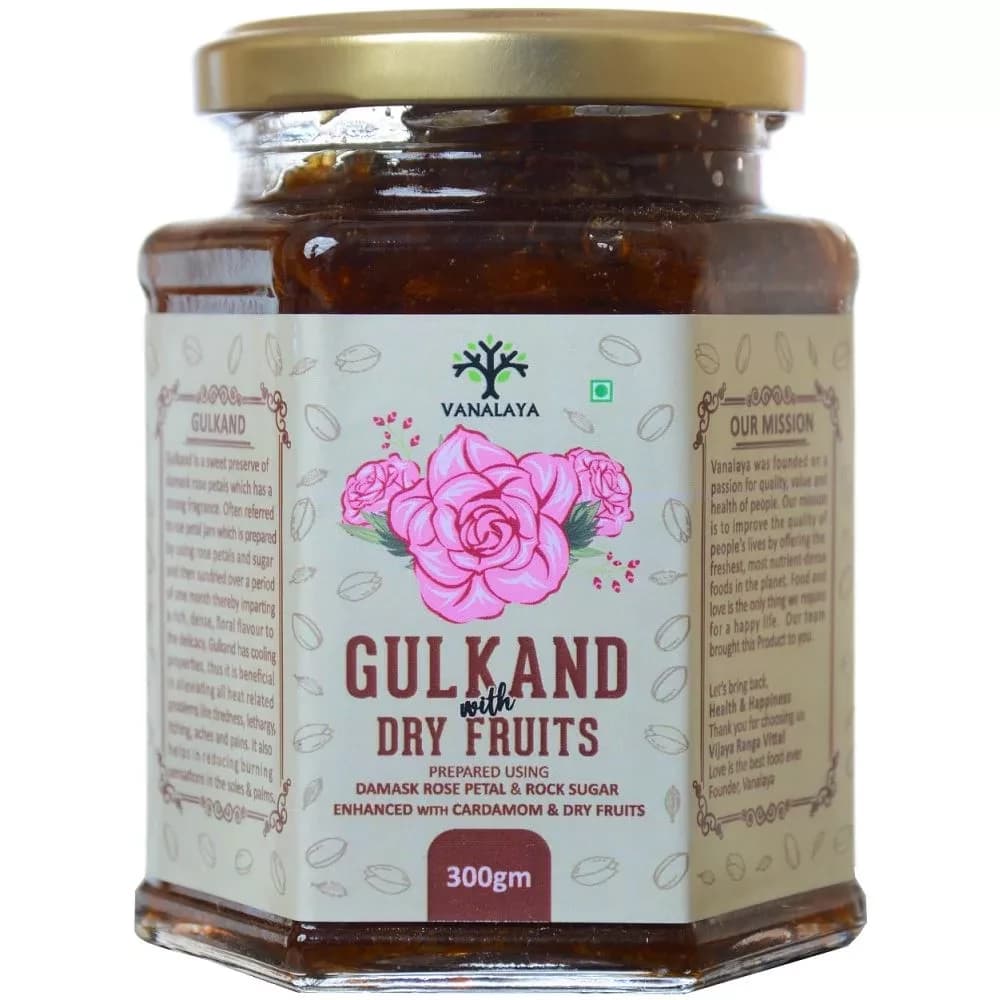 Buy Vanalaya Gulkand With Dry Fruits Online - OLRAA Indian Snacks