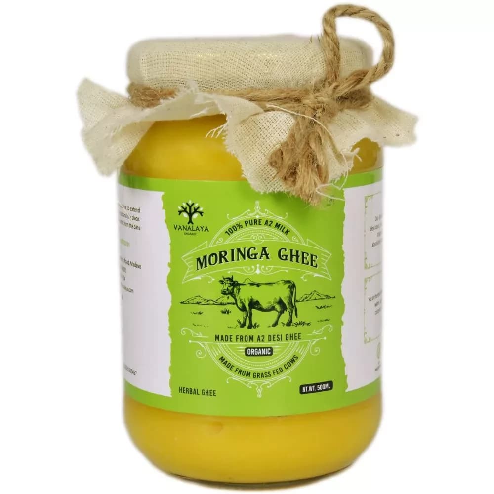Buy Vanalaya Moringa Organic Ghee Online - OLRAA Indian Snacks