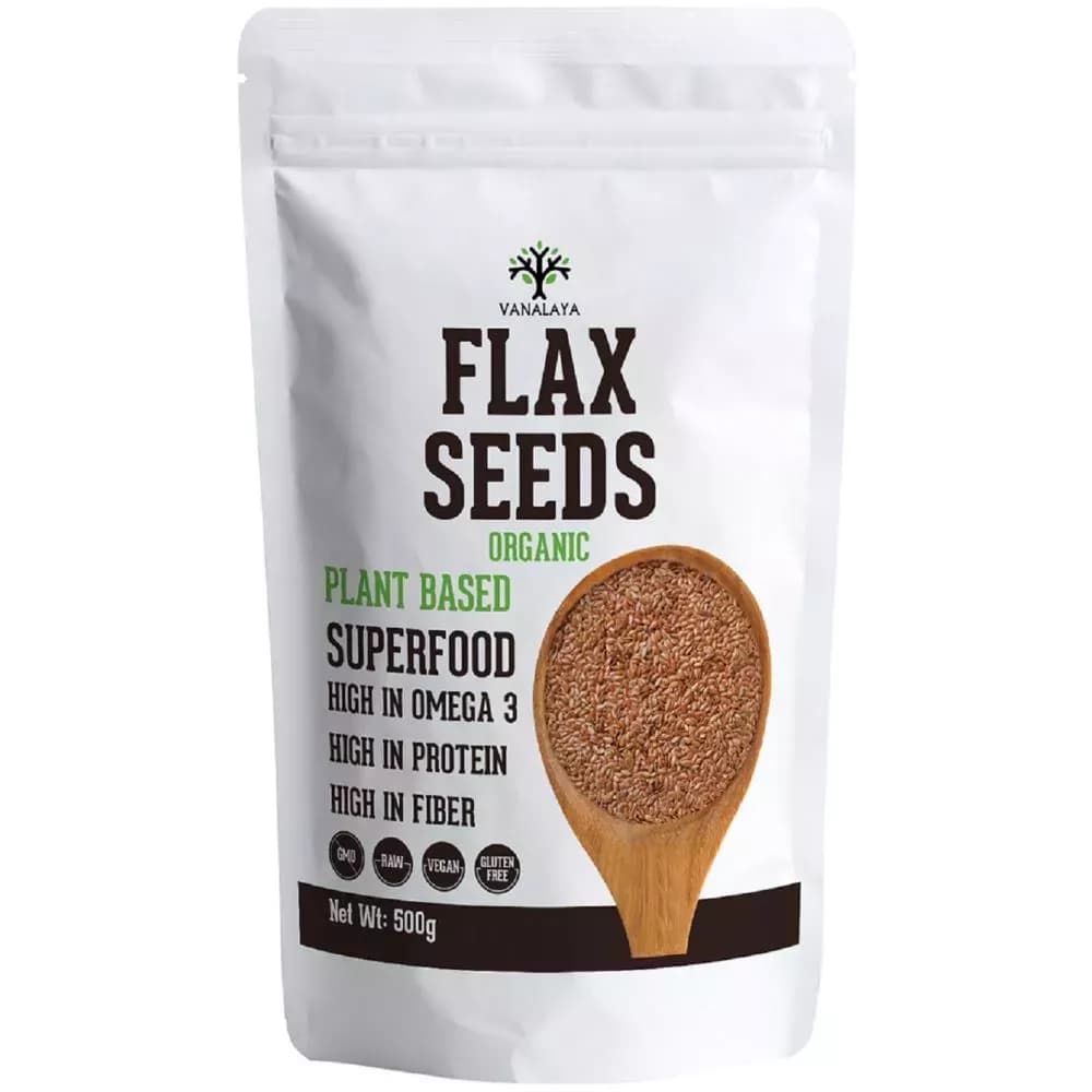 Buy Vanalaya Organic Flax Seeds Online - OLRAA Indian Snacks
