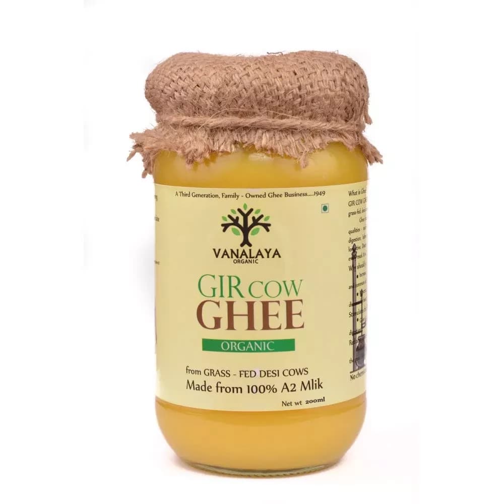 Buy Vanalaya Organic Gir Cow Ghee Online - OLRAA Indian Snacks