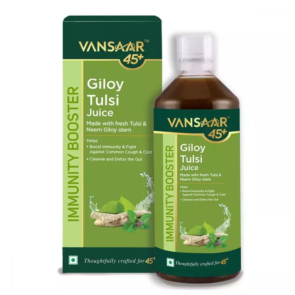 Buy Vansaar Giloy Tulsi Juice Online - OLRAA Indian Snacks