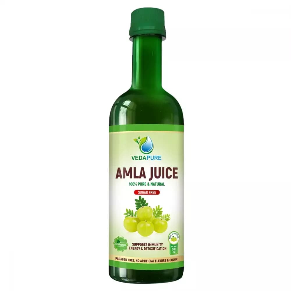 Buy Vedapure Ayurvedic Amla Juice Pure Natural (Sugar Free) Online - OLRAA Indian Snacks