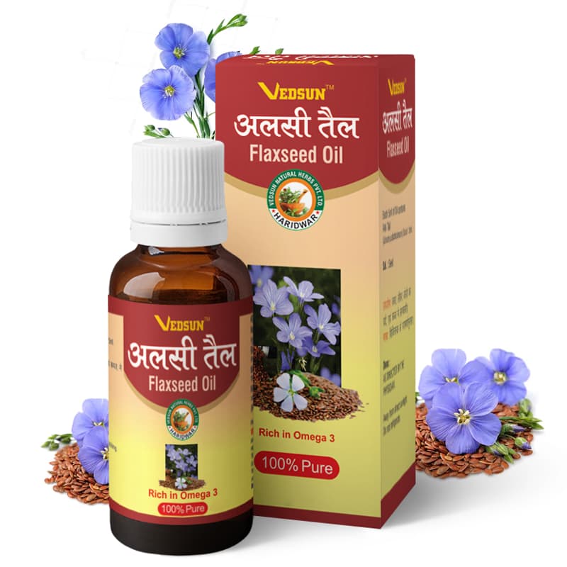 Buy Vedsun Flax Seed Oil (Alsi Ka Tel) Online - OLRAA Indian Snacks