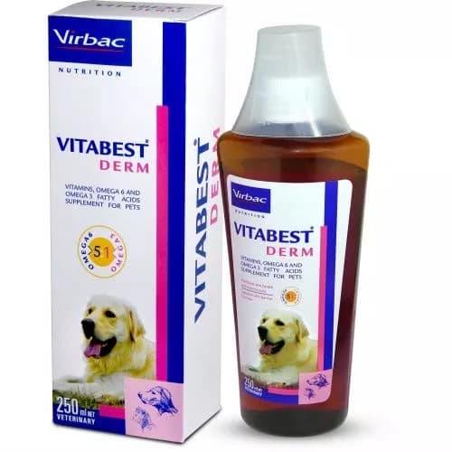 Buy Virbac Dogs & Cats-Vitabest Derm Liquid Online - OLRAA Indian Snacks