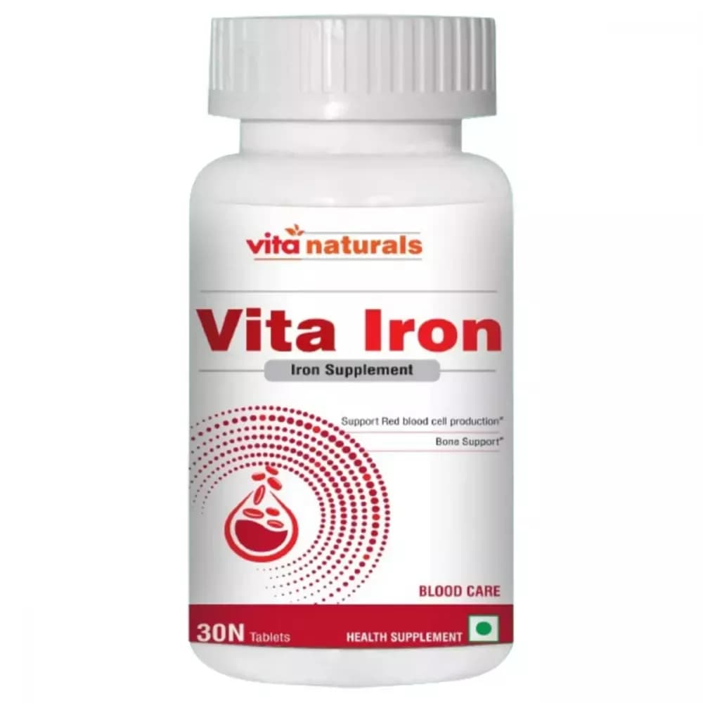Buy Vita Naturals Iron Tablets  Online - OLRAA Indian Snacks