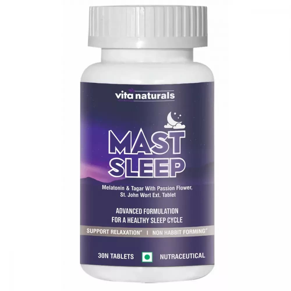 Buy Vita Naturals Mast Sleep Tablets Online - OLRAA Indian Snacks