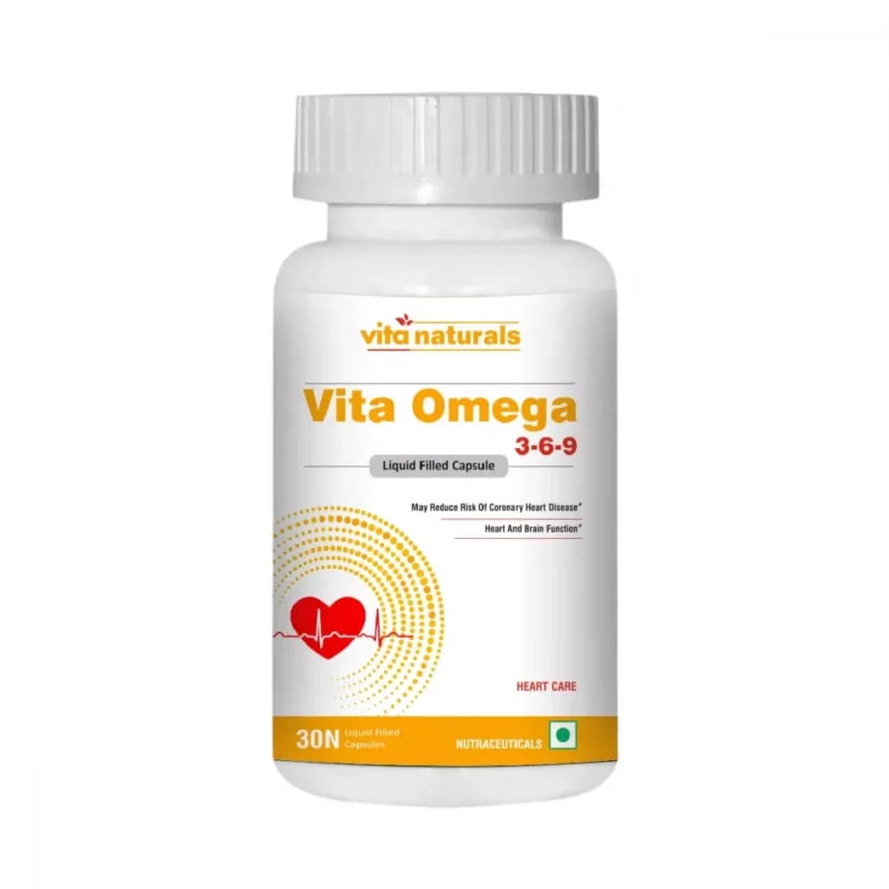 Buy Vita Naturals Omega 3-6-9 Capsules Online - OLRAA Indian Snacks