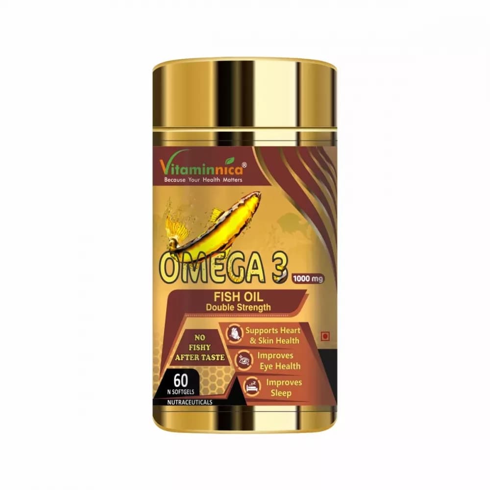 Buy Vitaminnica Omega-3 Fish Oil Capsules Online - OLRAA Indian Snacks