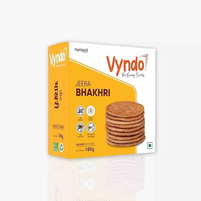 Buy Vyndo Jeera Bhakhri Online - OLRAA Indian Snacks