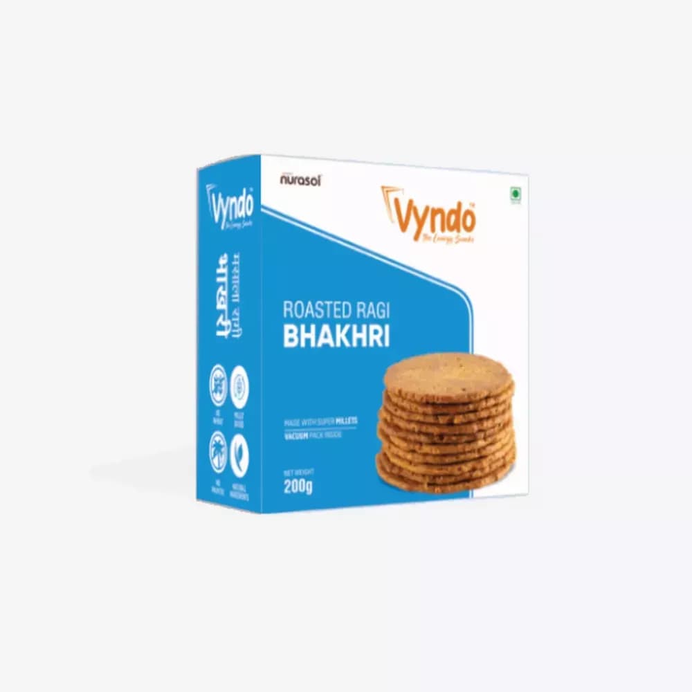 Buy Vyndo Roasted Ragi Bhakhri Online - OLRAA Indian Snacks