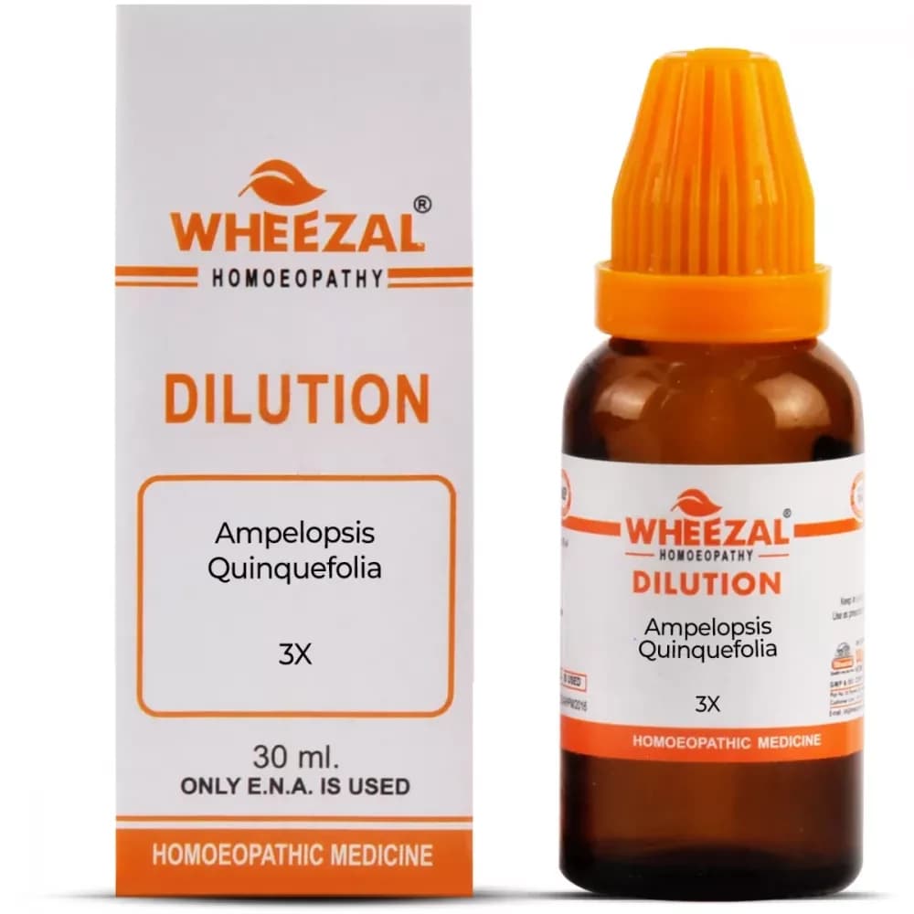 Buy Wheezal Ampelopsis Quinquefolia Dilution Online - OLRAA Indian Snacks