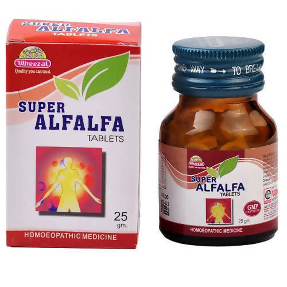 Buy Wheezal Super Alfalfa Tablet Online - OLRAA Indian Snacks