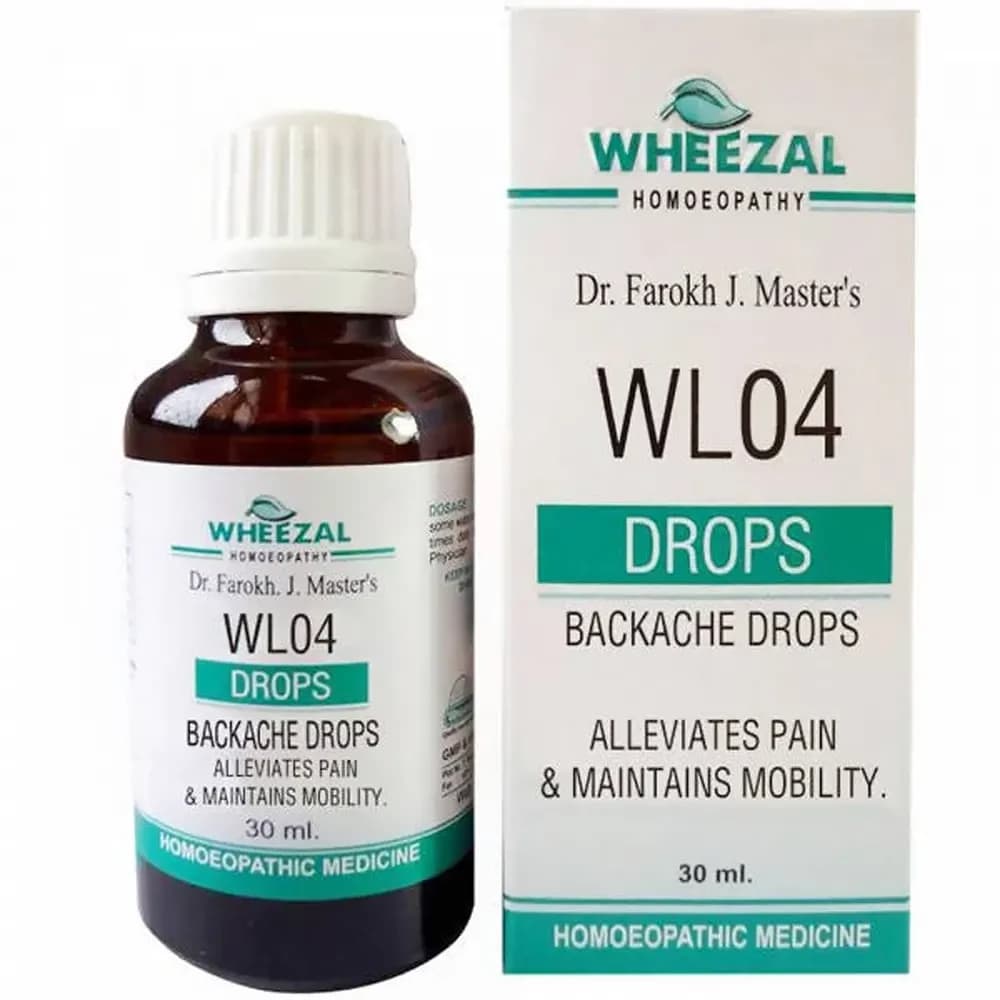 Buy Wheezal WL-04 Backache Drop Online - OLRAA Indian Snacks