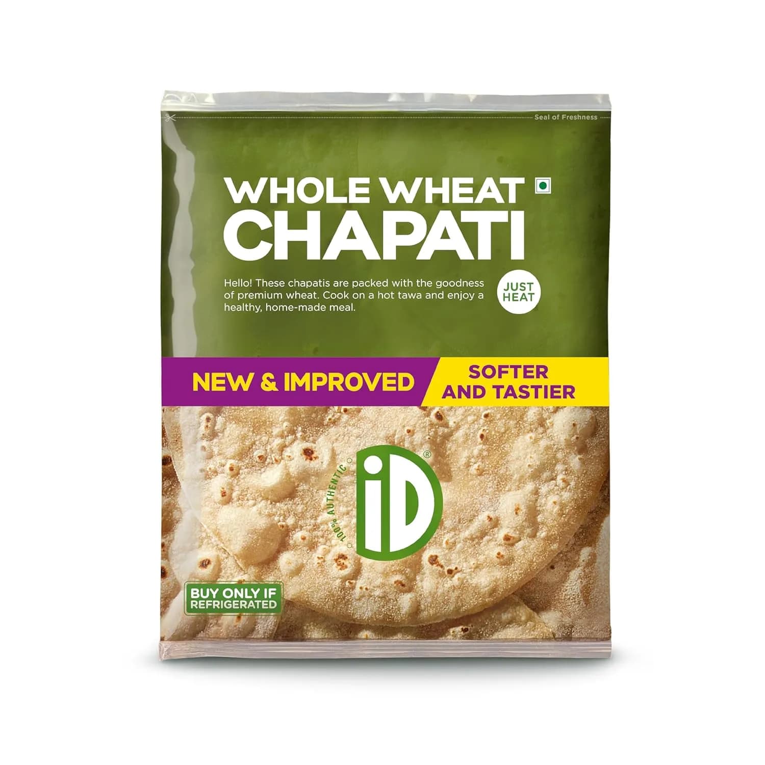 Buy ID Fresh Food Whole Wheat Chapati Online - OLRAA Indian Snacks