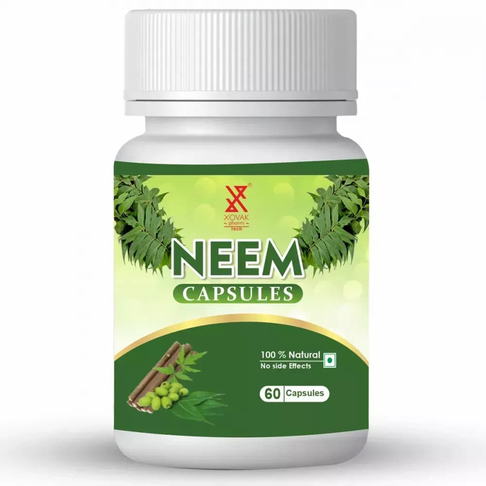 Buy Xovak Pharma Tech Neem Capsules Online - OLRAA Indian Snacks