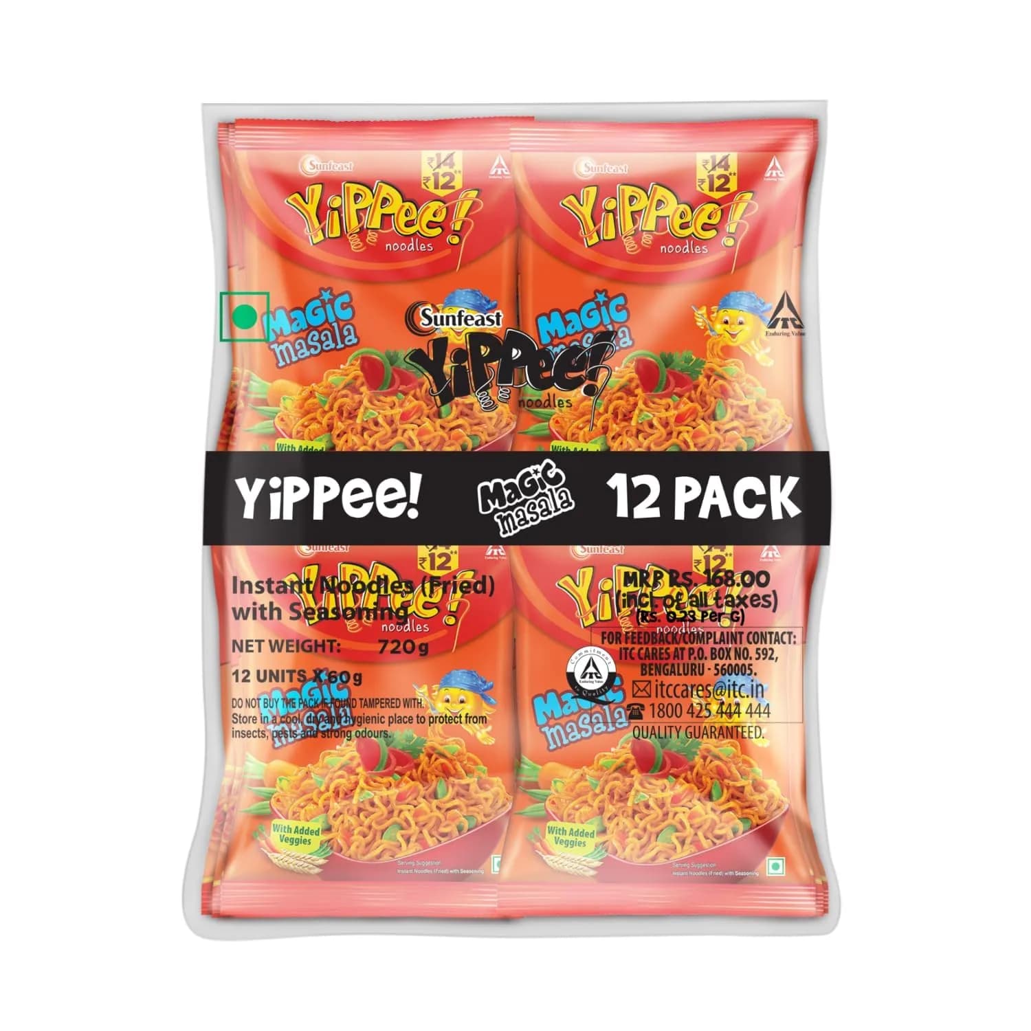 Buy Sunfeast Yippee Magic Masala Instant Noodles Online - OLRAA Indian Snacks