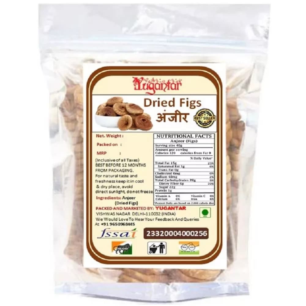 Buy Yugantar Dried Figs Anjeer Online - OLRAA Indian Snacks