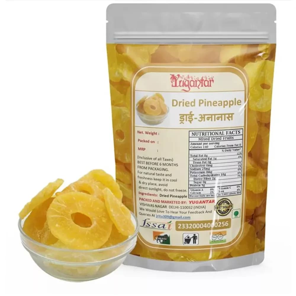 Buy Yugantar Dried Pineapple Online - OLRAA Indian Snacks