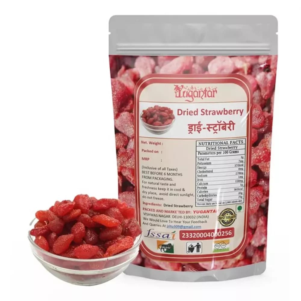 Buy Yugantar Dried Strawberry Online - OLRAA Indian Snacks