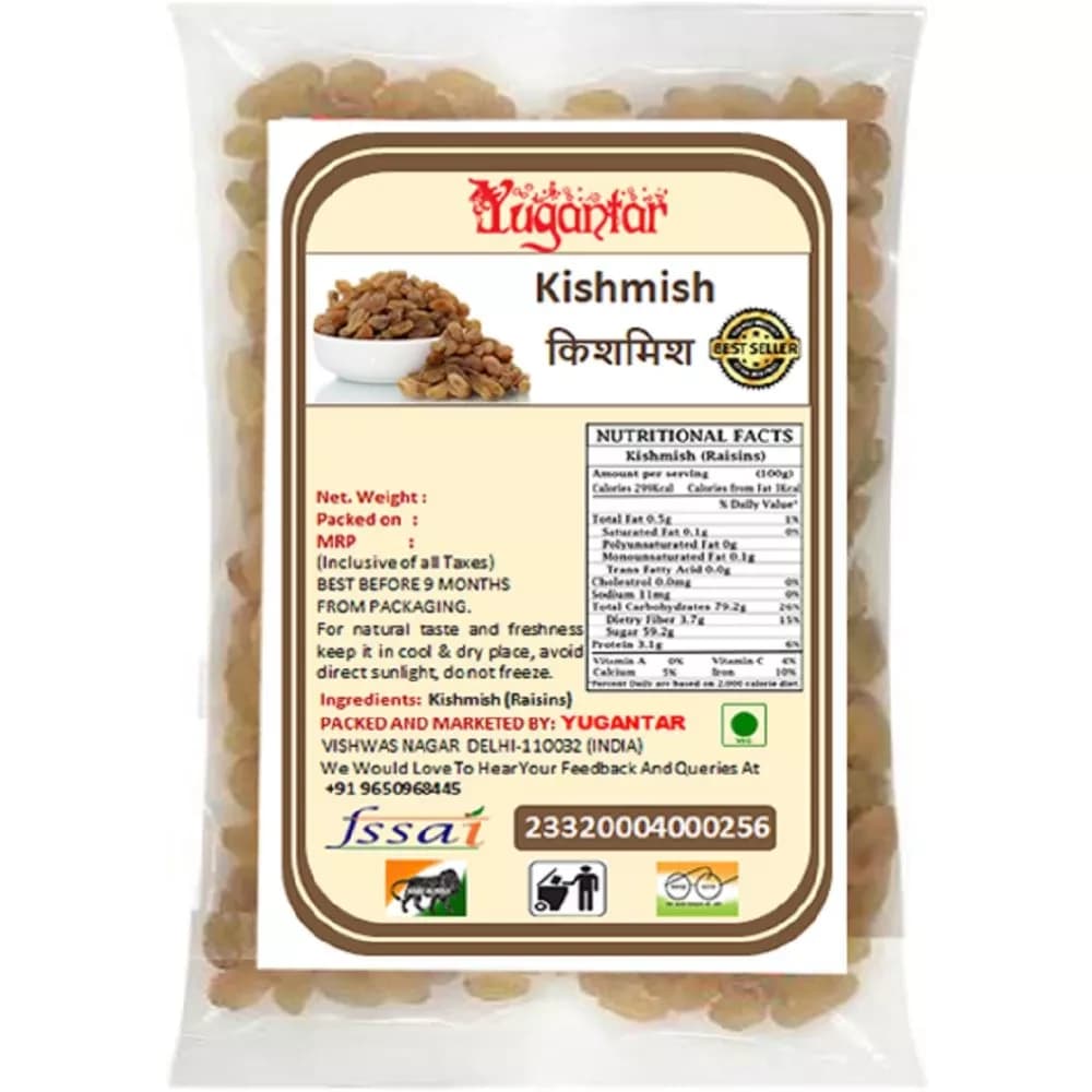 Buy Yugantar Kishmish (Raisins) Online - OLRAA Indian Snacks