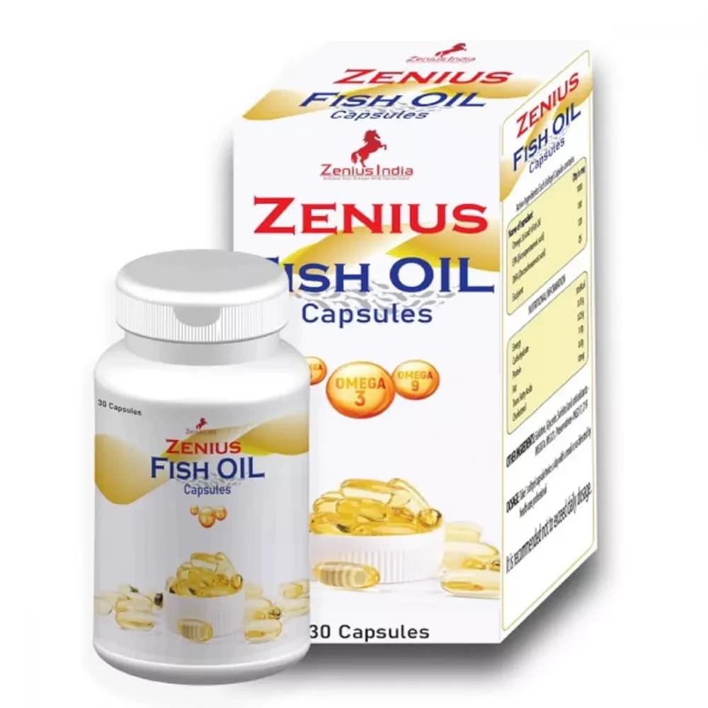 Buy Zenius Fish Oil Capsules  Online - OLRAA Indian Snacks