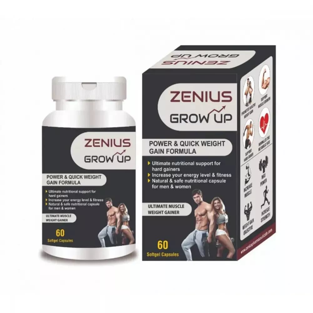 Buy Zenius Grow Up Capsules Online - OLRAA Indian Snacks