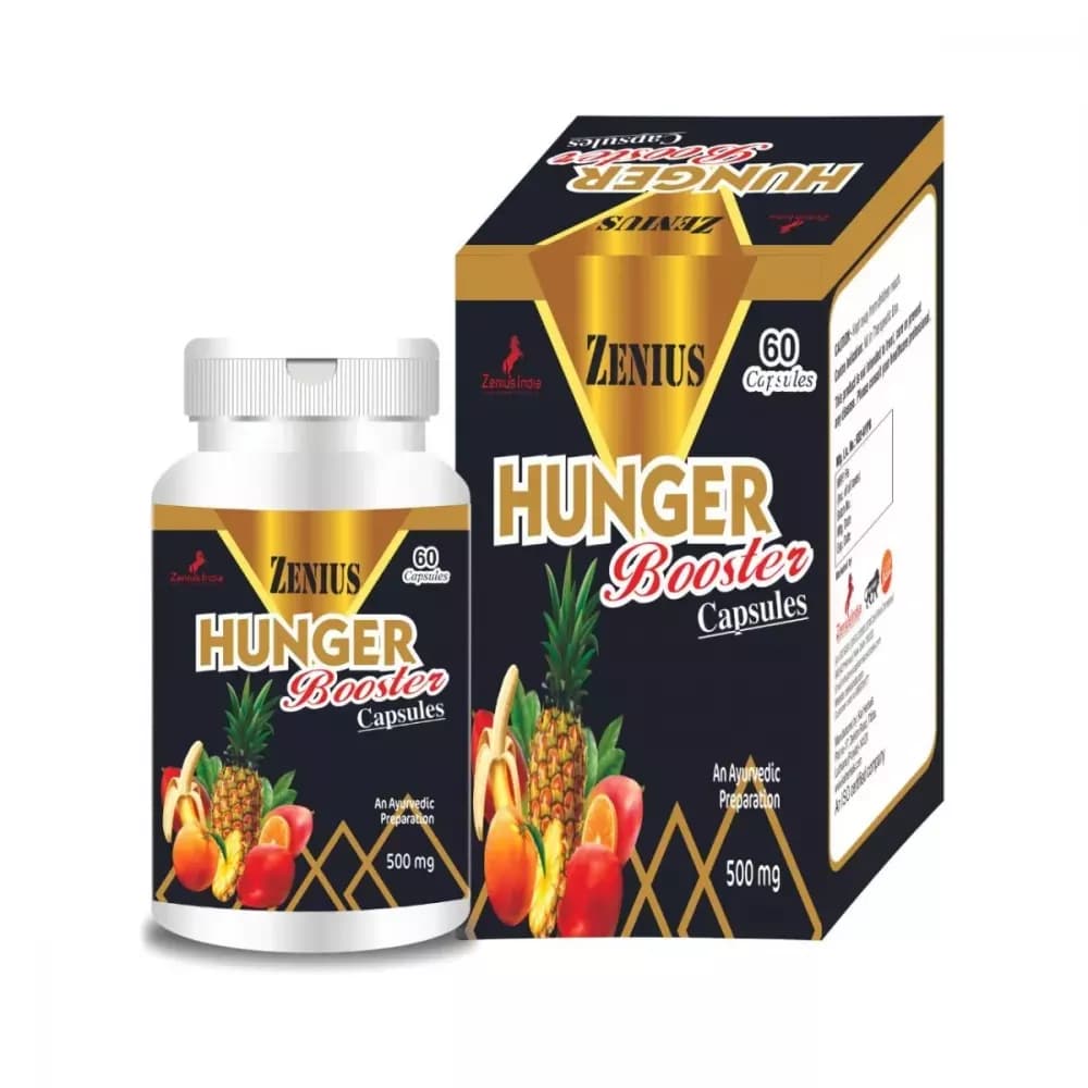 Buy Zenius Hunger Booster Capsules Online - OLRAA Indian Snacks