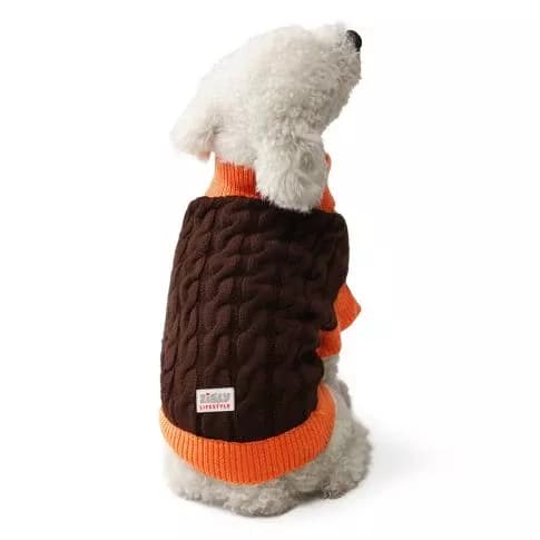 Buy ZL Choco Cable Dog Sweater Online - OLRAA Indian Snacks