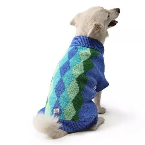 Buy ZL Crazy Argyle Dog Sweater Online - OLRAA Indian Snacks