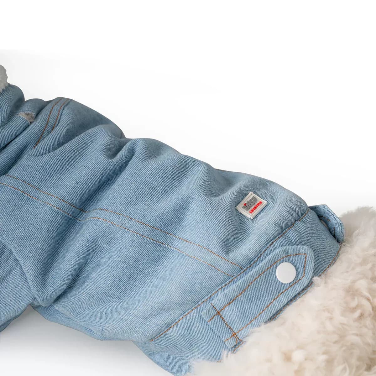ZL Winterized Denim-Sherpa Jacket Blue thumbnail 2