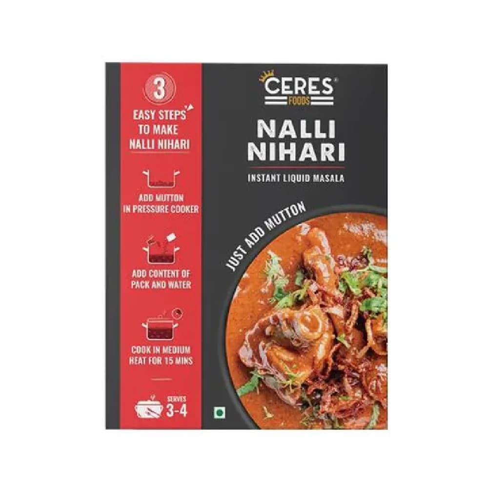 Ceres Foods Nalli Nihari Instant Liquid Mutton Masala - - OLRAA Indian Snacks