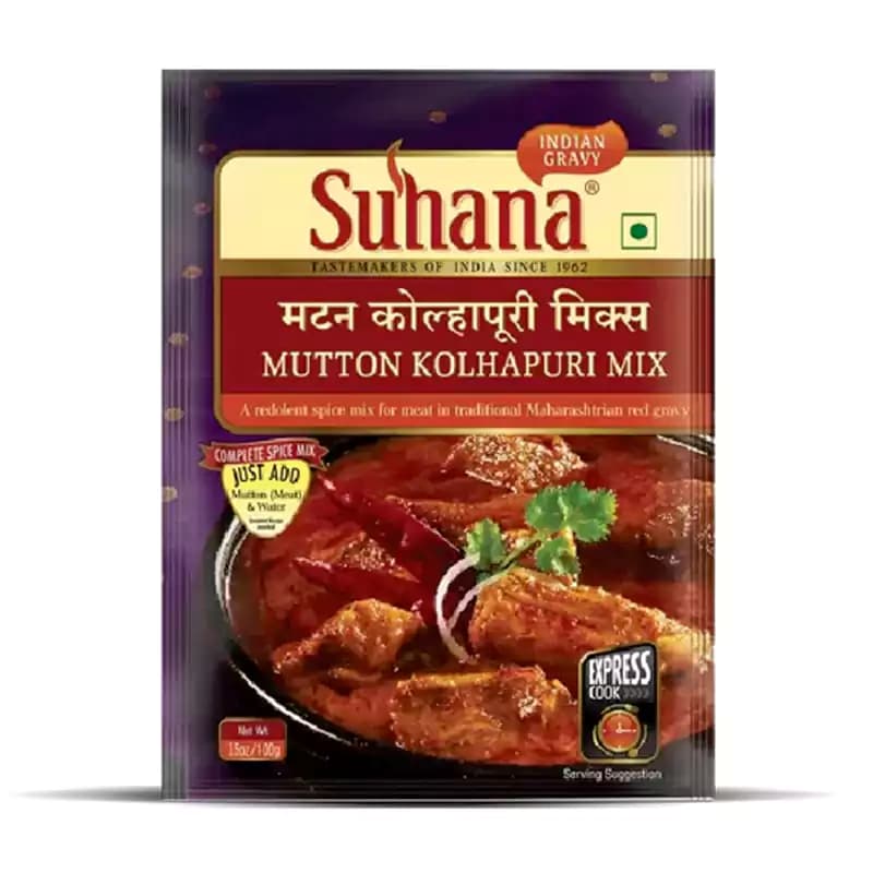 Suhana Mutton Kolhapuri Spice Mix - - OLRAA Indian Snacks
